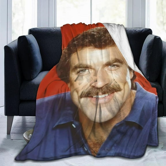 Tom Selleck Blanket Ultra-Soft Micro Fleece Blanket Warm Cozy Plush Bed Blanket Lightweight Sofa Throw Blanket
