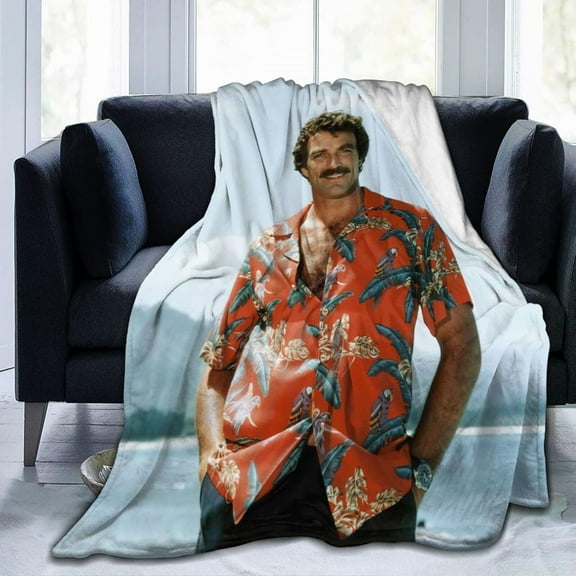 Tom Selleck Blanket Ultra-Soft Micro Fleece Blanket Warm Cozy Plush Bed Blanket Lightweight Sofa Throw Blanket