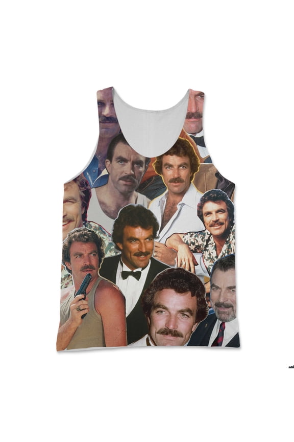 Tom Selleck Photo Collage Tank Top