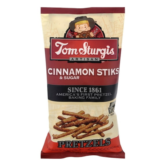 Tom Sturgis Cinnamon Sugar Sticks Pretzels 9 oz. Bag (4 Bags)