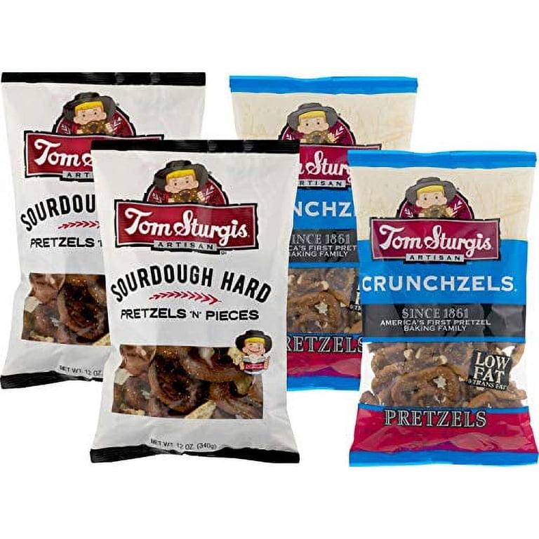 Tom Sturgis Little Ones Artisan Pretzels, 24 Oz Bag (Pack Of 4) | Bite-Size Pretzels From America's Oldest Bakery