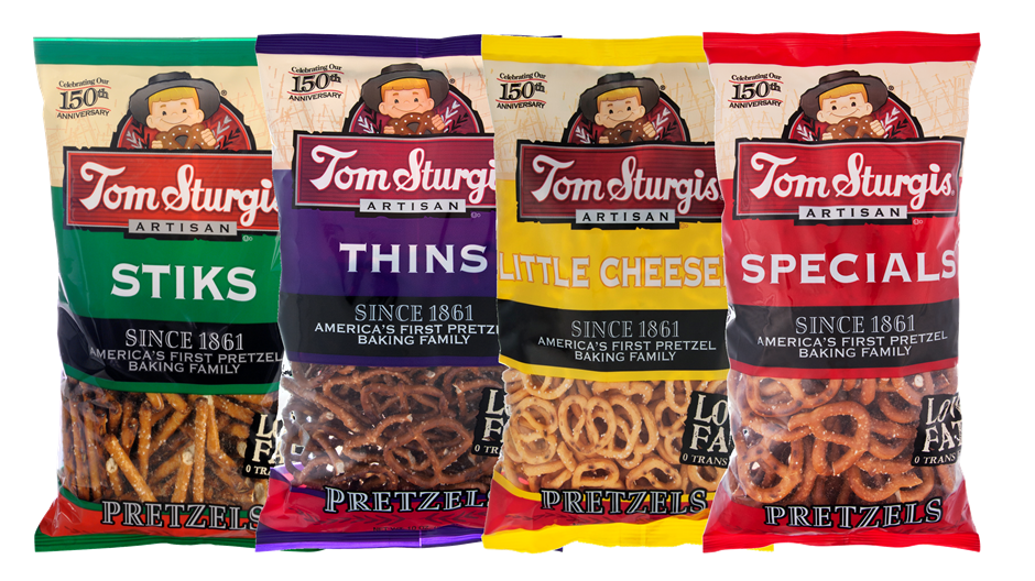 Tom Sturgis Stix, Thins, Little Cheesers & Specials Pretzels Variety 4