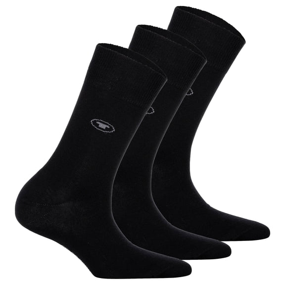 Tom Tailor 3-Pack Women's Socks - Basic, Unicoloured Black 39-42 (Uk 5,5-8)
