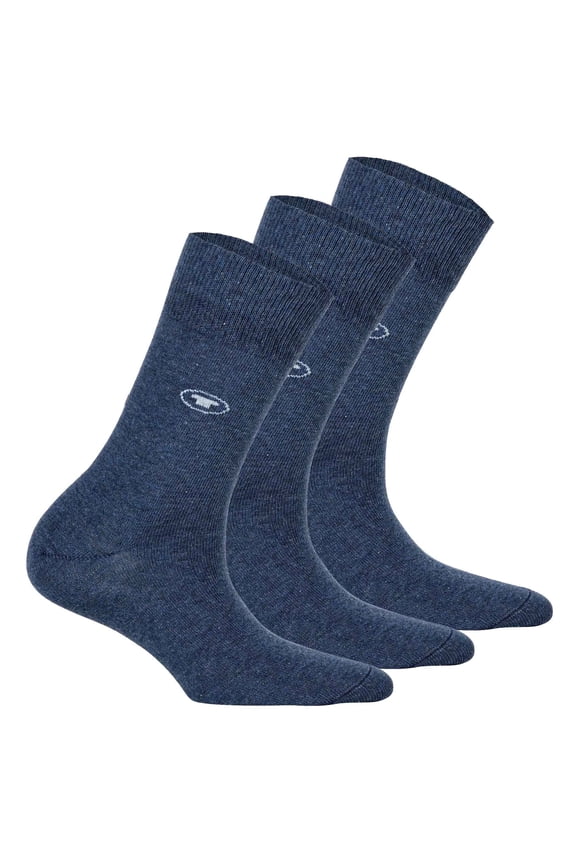 3-Pack Women's Socks - Basic, Unicoloured Blue 35-38 (Uk 2,5-5)