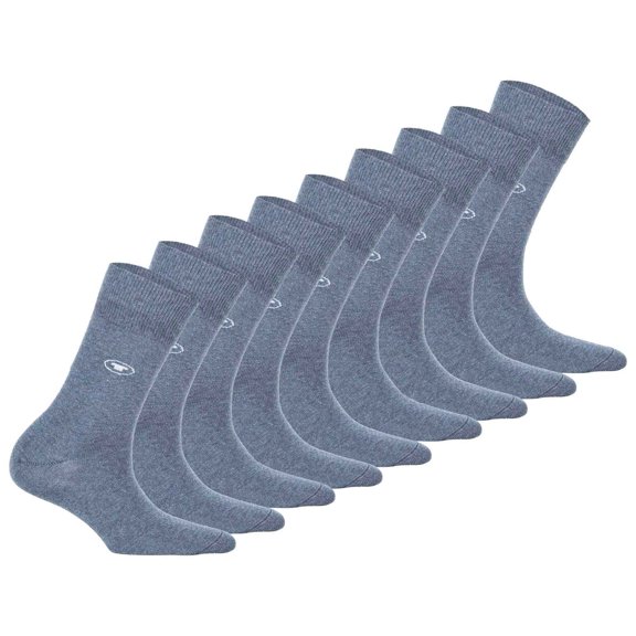 Tom Tailor 3-Pack Women's Socks - Basic, Unicoloured Light Blue 35-38 (Uk 2,5-5)