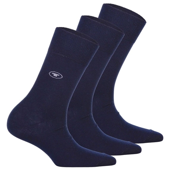 Tom Tailor 3-Pack Women's Socks - Basic, Unicoloured Navy 35-38 (Uk 2,5-5)