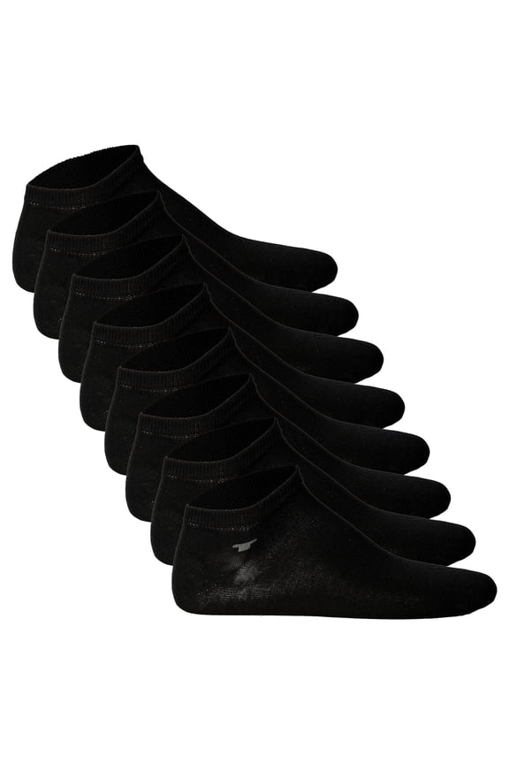 4-Pack Unisex Socks - Basic, Sneaker Socks, Unicoloured Black 35-38