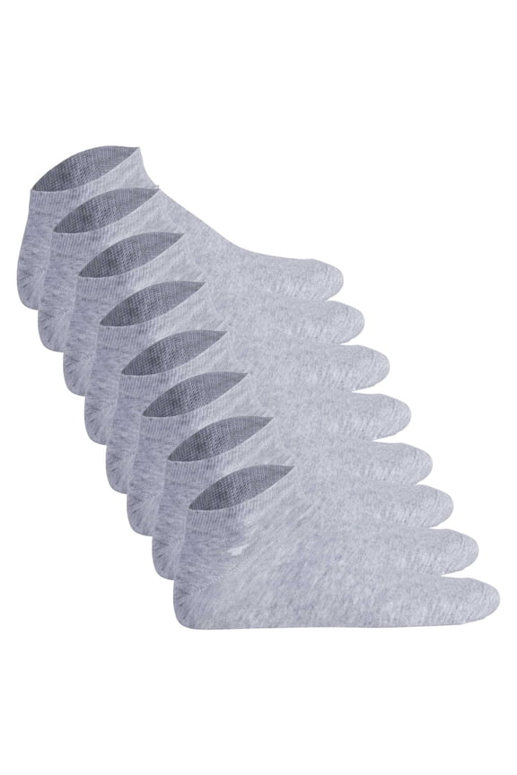 4-Pack Unisex Socks - Basic, Sneaker Socks, Unicoloured Light Gray 39-42