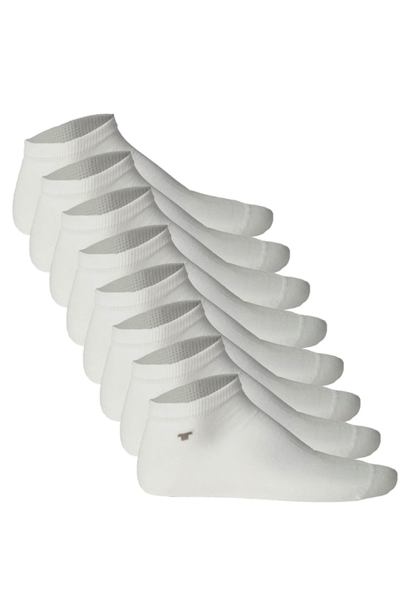 4-Pack Unisex Socks - Basic, Sneaker Socks, Unicoloured White 35-38