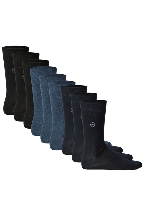 9-Pack Men“S Socks - Basic, Unicoloured Black/Blue/Navy 39-42 (Uk 5,5-8)