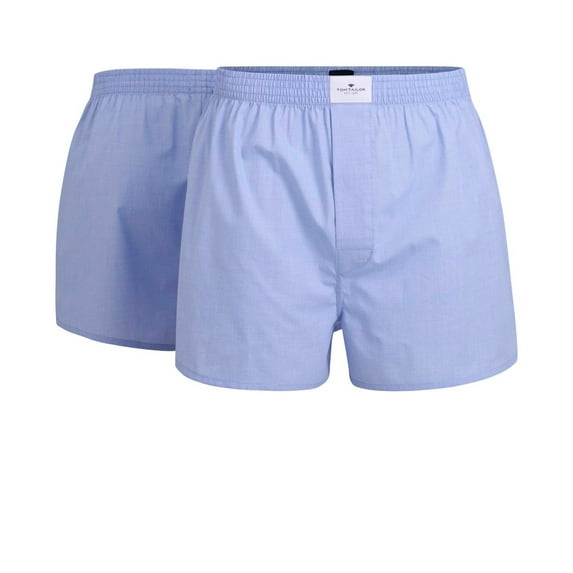 Tom Tailor Men Web Boxer Shorts Cotton Blue L