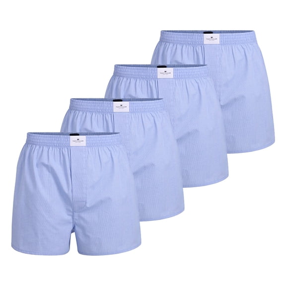 Tom Tailor Men Web Boxer Shorts Cotton Blue M