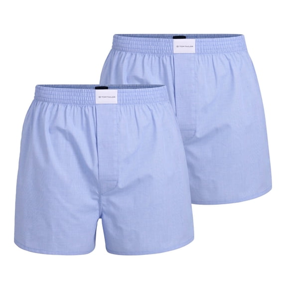 Tom Tailor Men Web Boxer Shorts Cotton Blue Xxl