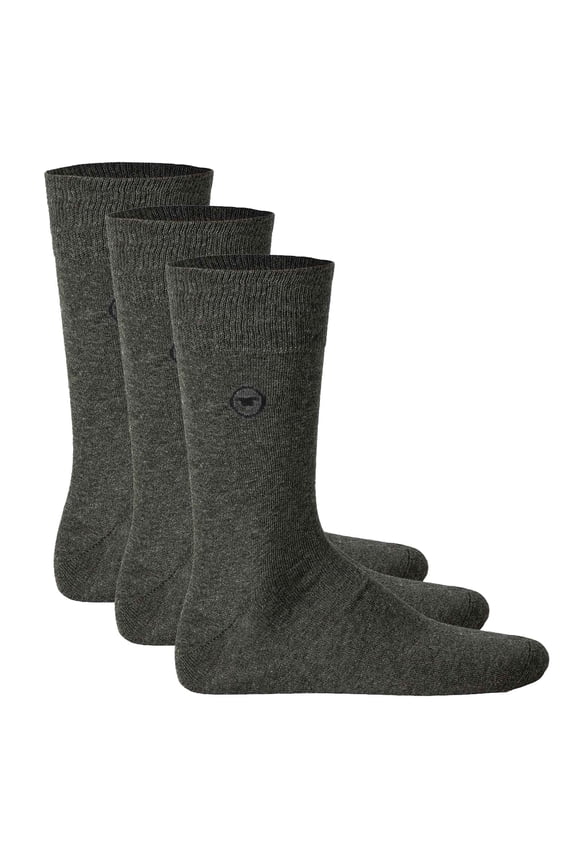 Men's Socks, 3 Pack - Basic, Cotton Blend, Solid Color Grey 43-46 (Uk 8,5-11)