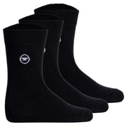 Tom Tailor Unisex Kids Socks, 3-Pack - Socks, Cotton, Logo, Solid Color Black 27-30