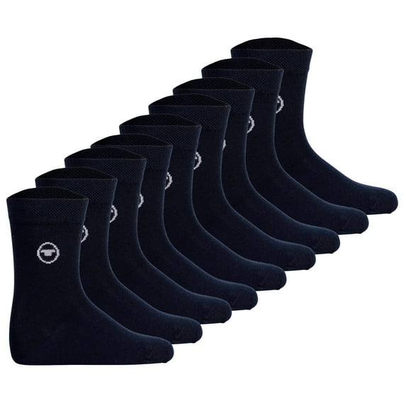 Tom Tailor Unisex Kids Socks, 3-Pack - Socks, Cotton, Logo, Solid Color Blue 27-30