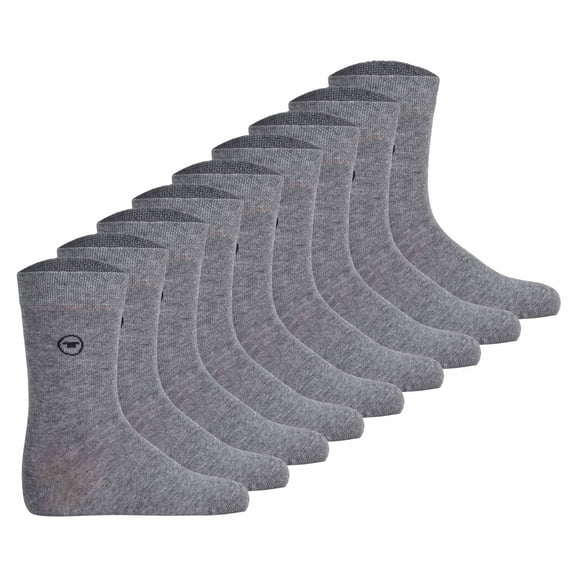 Tom Tailor Unisex Kids Socks, 3-Pack - Socks, Cotton, Logo, Solid Color Grey 31-34