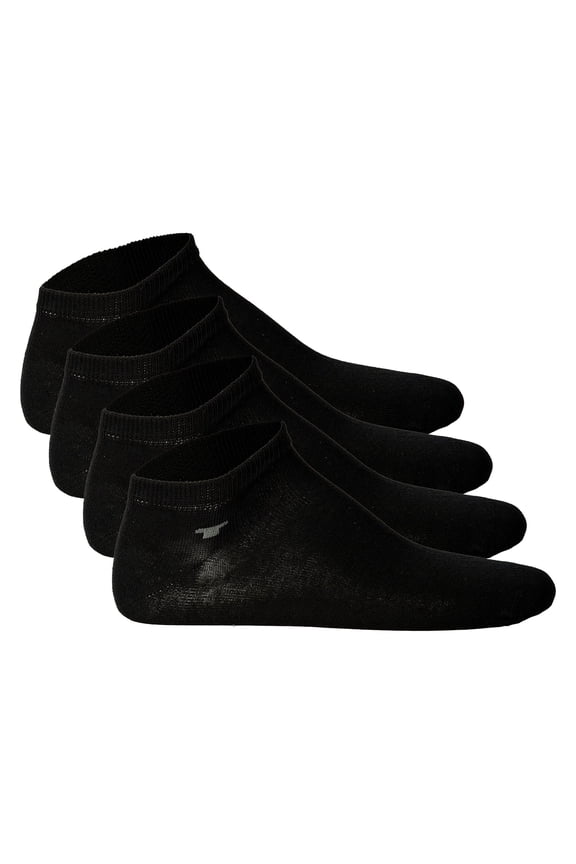 Unisex Socks, 4-Pack - Basic, Sneaker Socks, Unicoloured Black 39-42