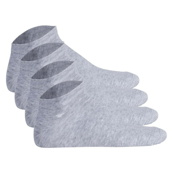 Tom Tailor Unisex Socks, 4-Pack - Basic, Sneaker Socks, Unicoloured Light Gray 39-42