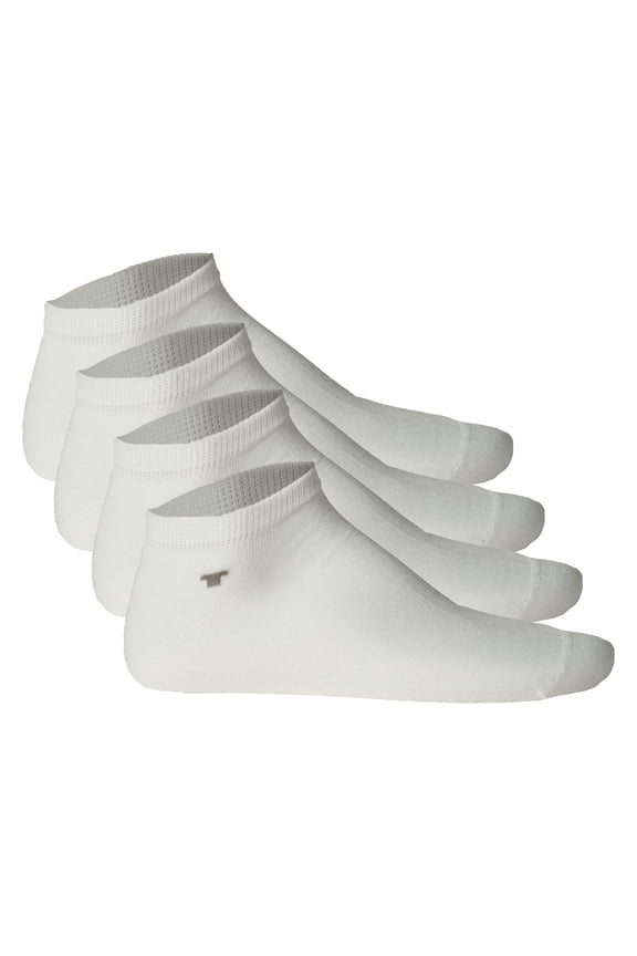 Unisex Socks, 4-Pack - Basic, Sneaker Socks, Unicoloured White 43-46