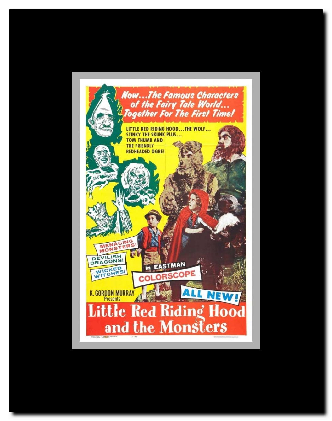 Tom Thumb and Little Red Riding Hood Framed Movie Poster