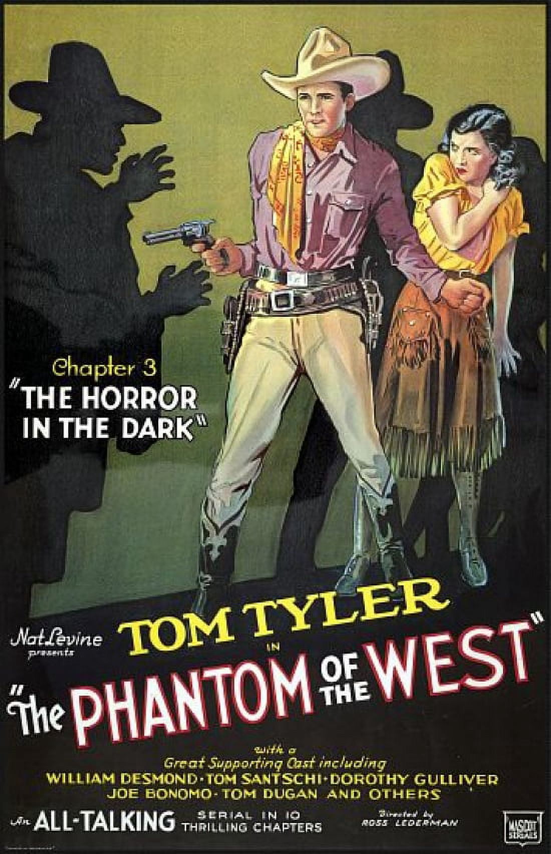 Tom Tyler Phantom Of The West Chapter 3 Canvas Art - (24 x 36)