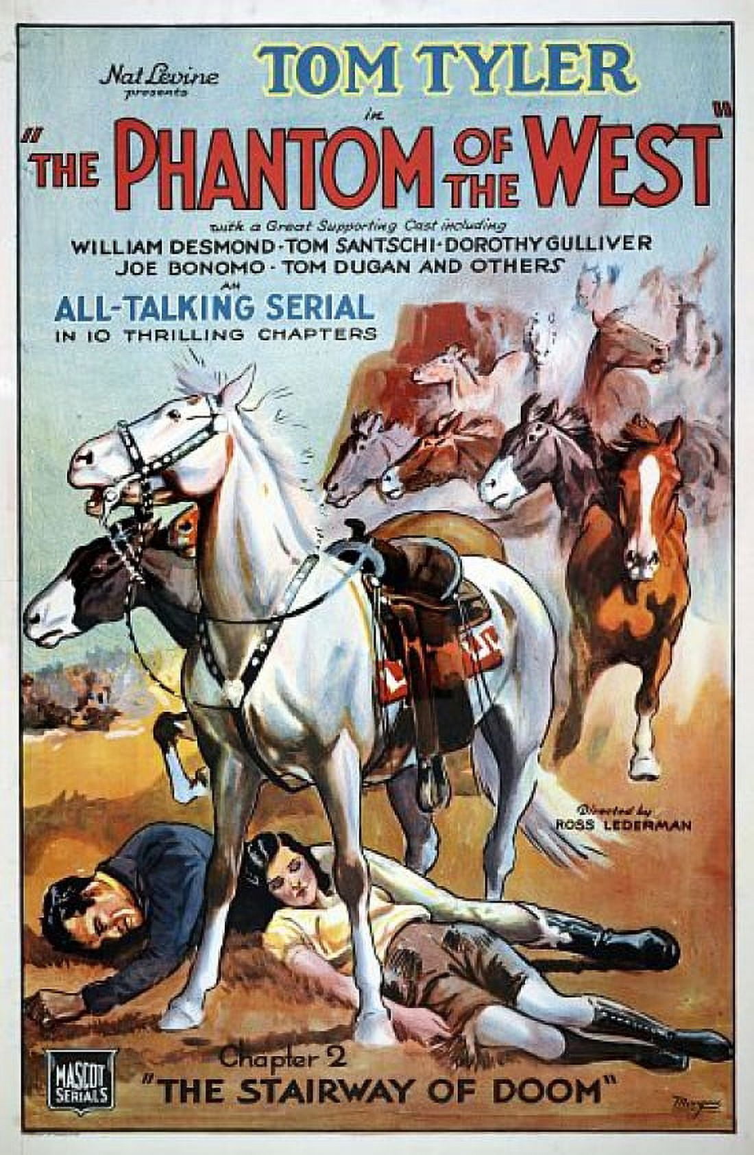 Tom Tyler Phantom of the West Chapter 2 Canvas Art - (24 x 36)
