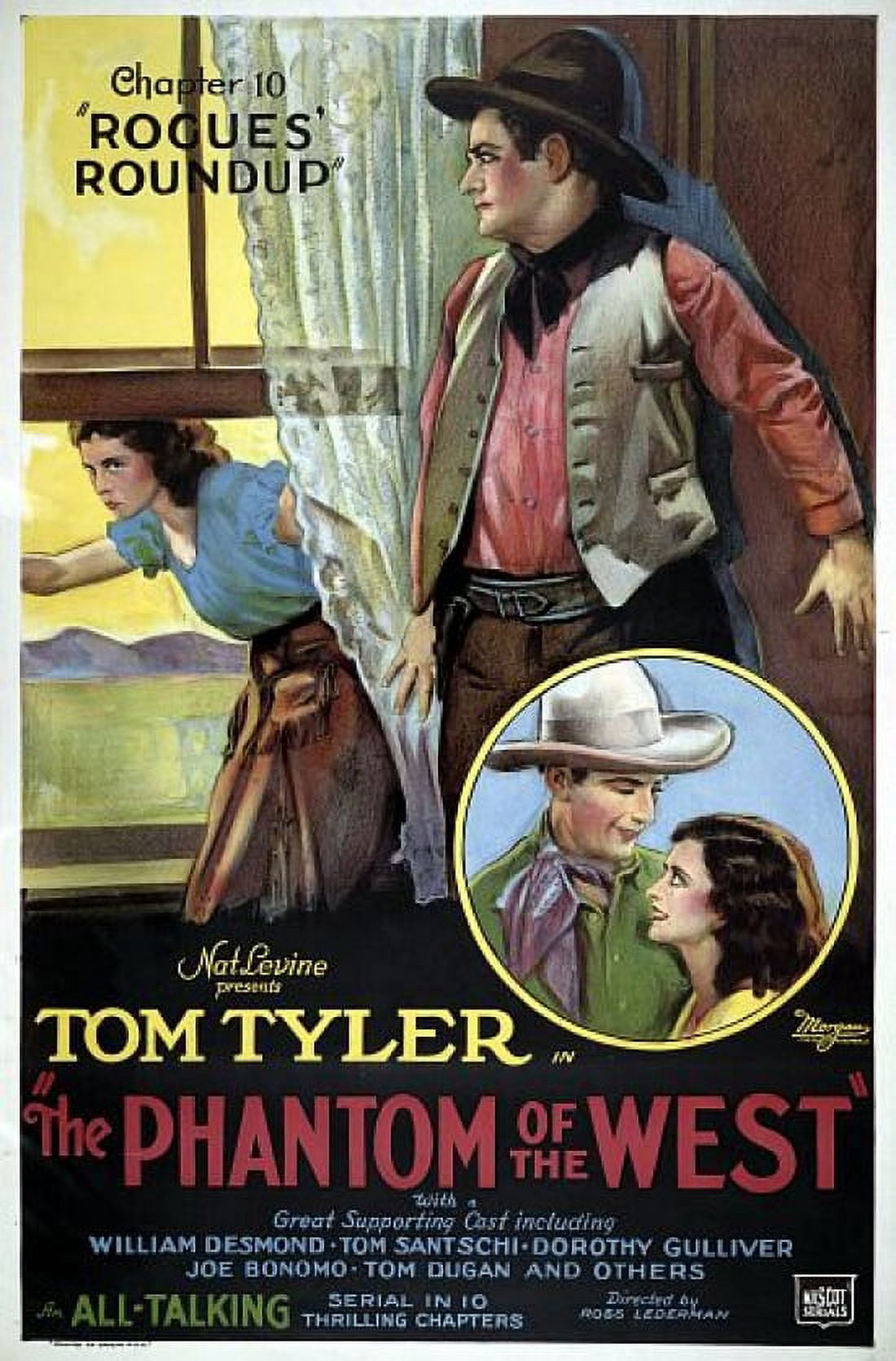 Tom Tyler Rogues Roundup Chapter 10 Canvas Art - (24 x 36)