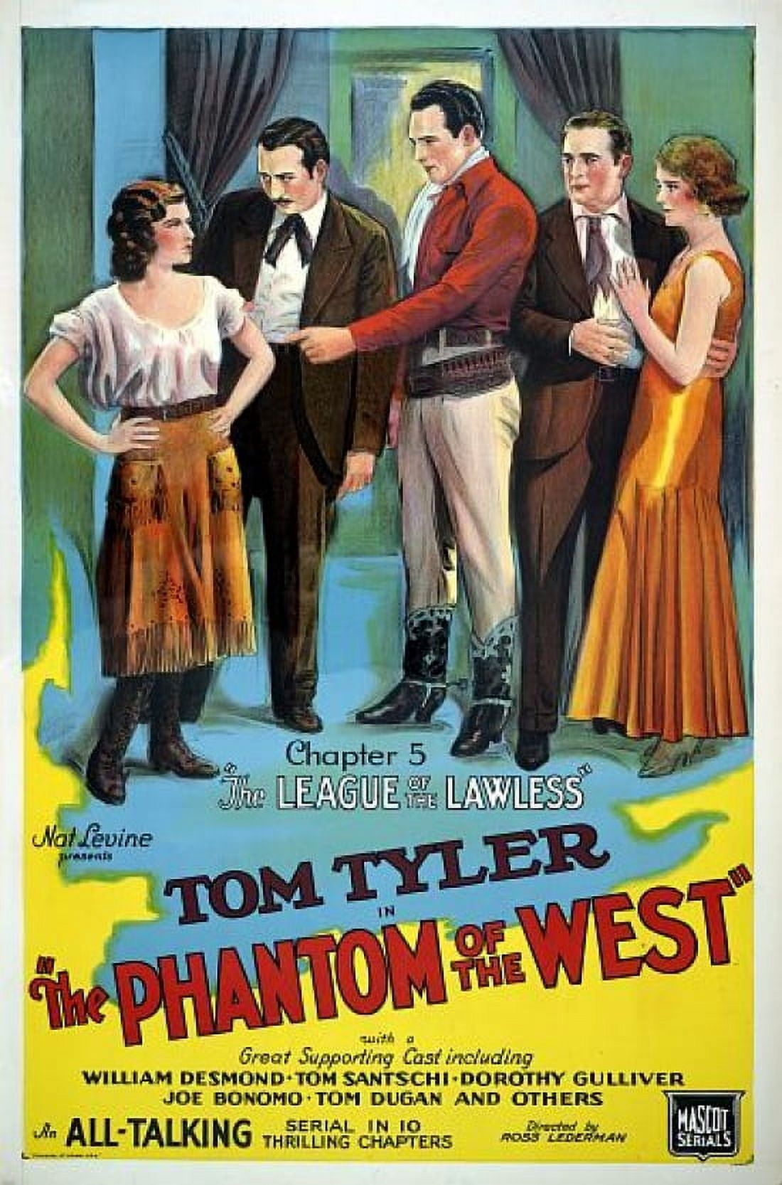 Tom Tyler The Phantom of the West Chapter 5 Canvas Art - (24 x 36)