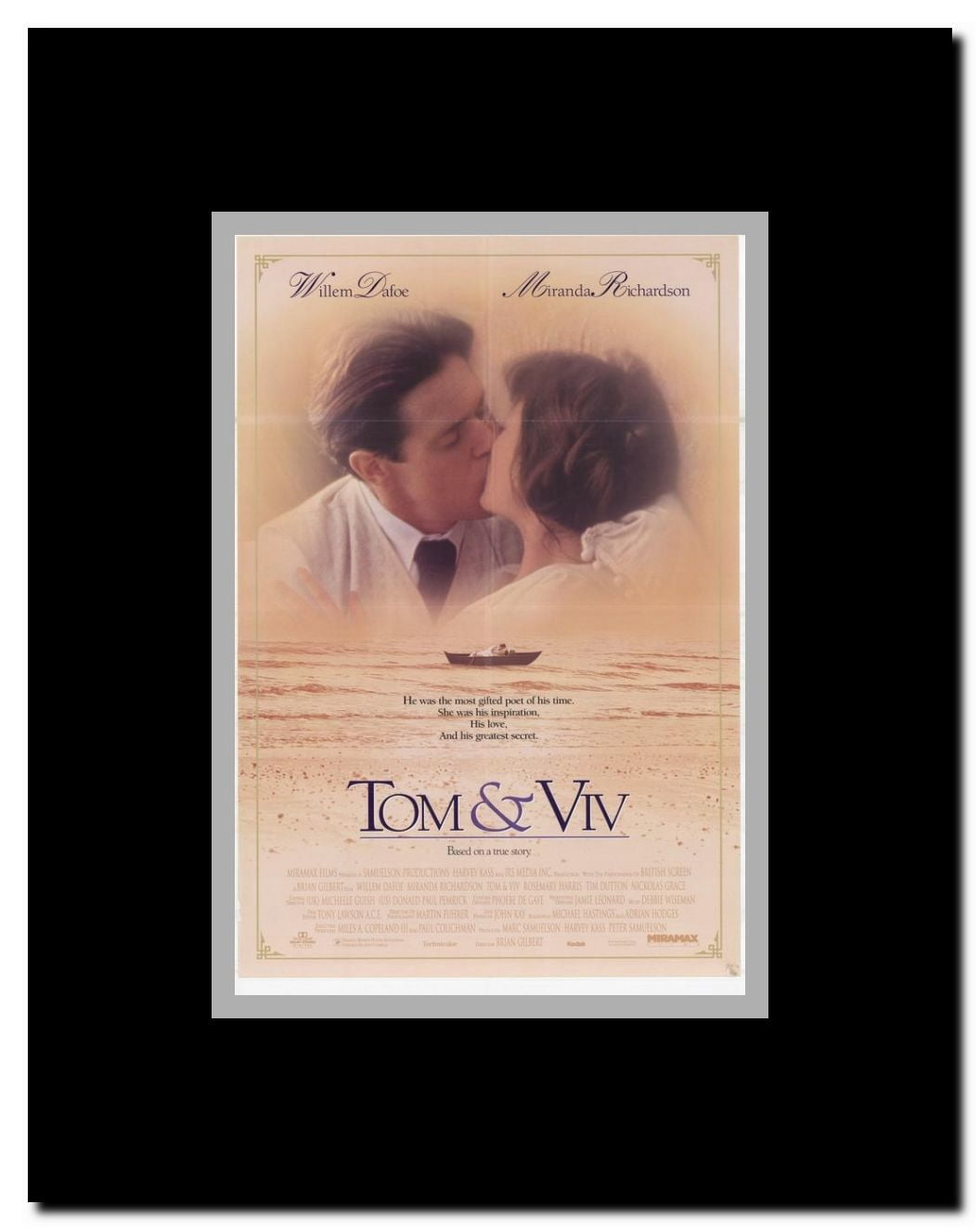 Tom & Viv Framed Movie Poster