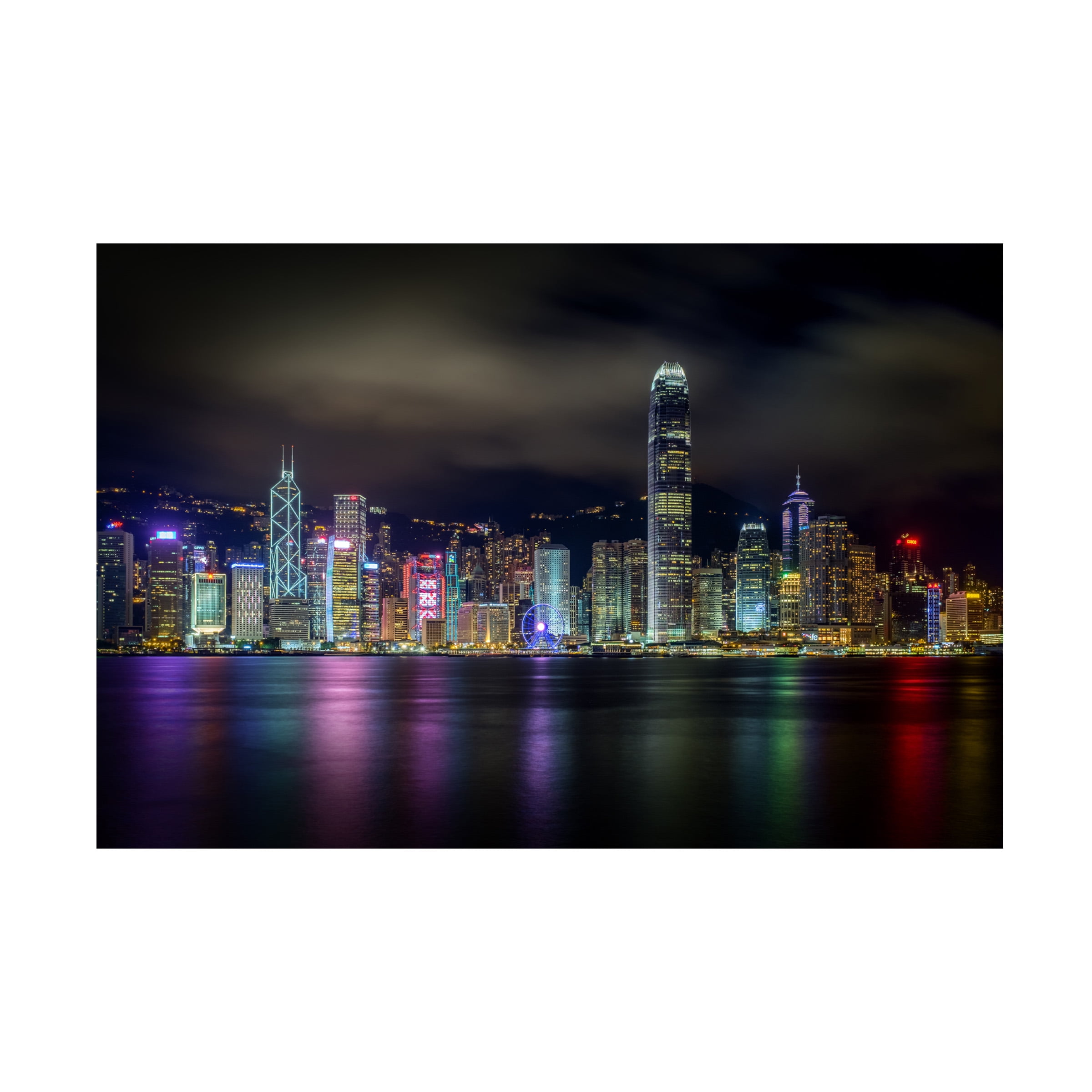 Tom Wang 'Hong Kong Skyline 001' Canvas Art