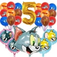 thumbnail image 1 of Tom and Jerry Balloons Party Supplies 5th Big Number Decorations Decor Kit Birthday, 1 of 5