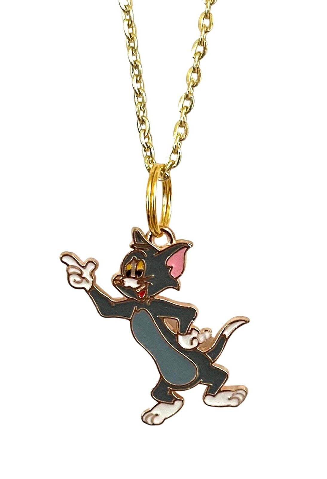 Tom and Jerry Cartoon Cat Tom Figure Pendant Necklace - Walmart.com