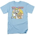thumbnail image 1 of Tom and Jerry Classic Pals Unisex Adult T Shirt (2X-Large) Light Blue, 1 of 6