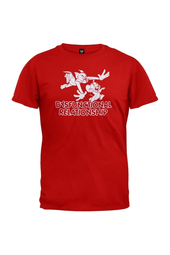 Tom and Jerry - Dysfunctional Flocked T-Shirt