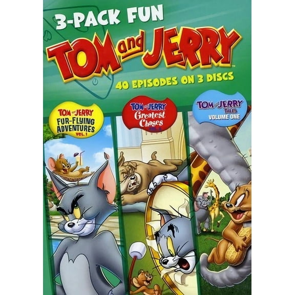 Tom and Jerry Fun Pack (3-Pack) (Fur Flying Adventures V1/Greatest Chases V2/Tales V1) [DVD]