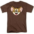 thumbnail image 1 of Tom and Jerry Jerry Face Unisex Adult T Shirt (Small) Coffee, 1 of 6