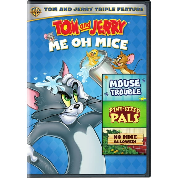Tom and Jerry: Me Oh Mice Triple Feature (Mouse Trouble / Pint-Sized Pals / No Mice Allowed!) (DVD)