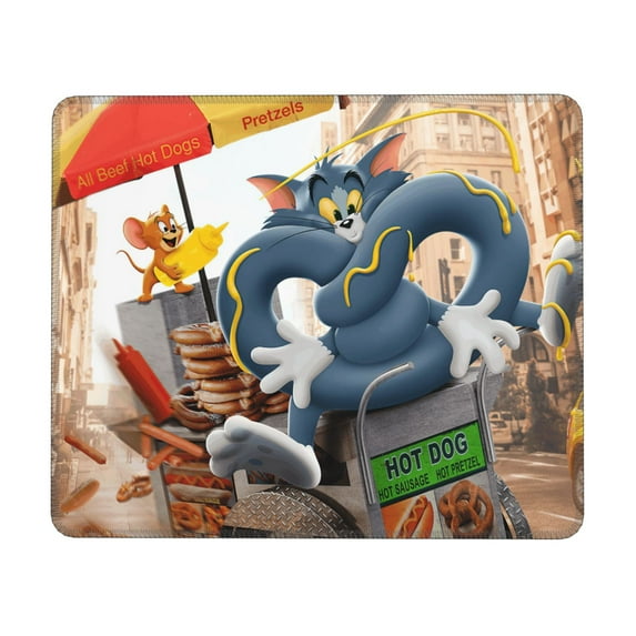 Tom and Jerry Mouse Pad, Computer Mouse Mat, Waterproof Non-Slip Rubber Base MousePads for Office Laptop 10 x 12 inch