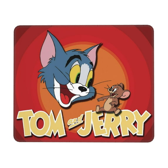 Tom and Jerry Mouse Pad, Computer Mouse Mat, Waterproof Non-Slip Rubber Base MousePads for Office Laptop 10 x 12 inch