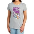 thumbnail image 1 of Tom and Jerry Movie Cat and Mouse Women's T Shirt,Athletic Heather, Small, 1 of 6
