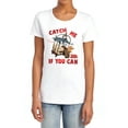 thumbnail image 1 of Tom and Jerry Movie Catch Me If You Can Women's T Shirt,White, 2X-Large, 1 of 6