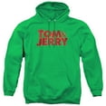 thumbnail image 1 of Tom and Jerry Movie Movie Logo Unisex Adult Pull-Over Hoodie,Kelly Green, 2X-Large, 1 of 5