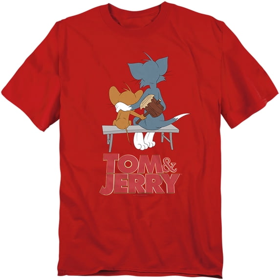 Tom And Jerry Movie T-Shirt Park Bench Unisex Graphic Tee For Men & Women