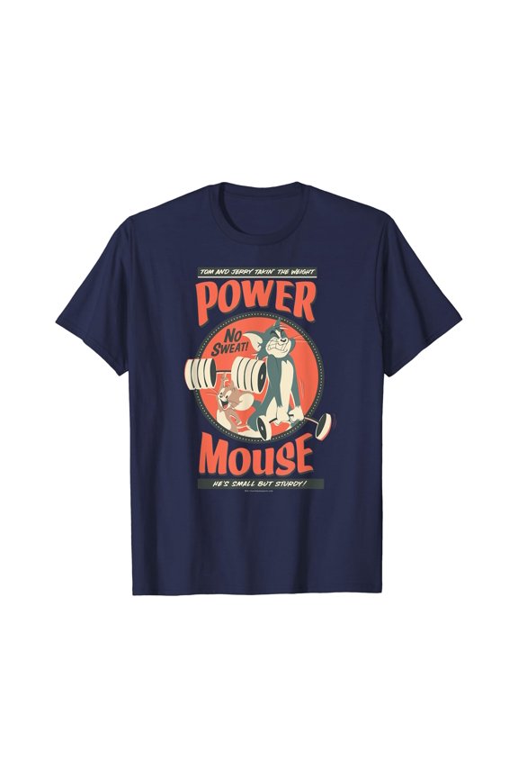 Tom and Jerry Power Mouse T-Shirt, Unisex T-Shirt