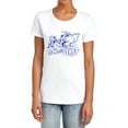 thumbnail image 1 of Tom and Jerry Sketchy Women's T Shirt, White, Medium, 1 of 6