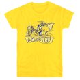 thumbnail image 1 of Tom and Jerry Sketchy Women's T Shirt, Yellow, Small, 1 of 6