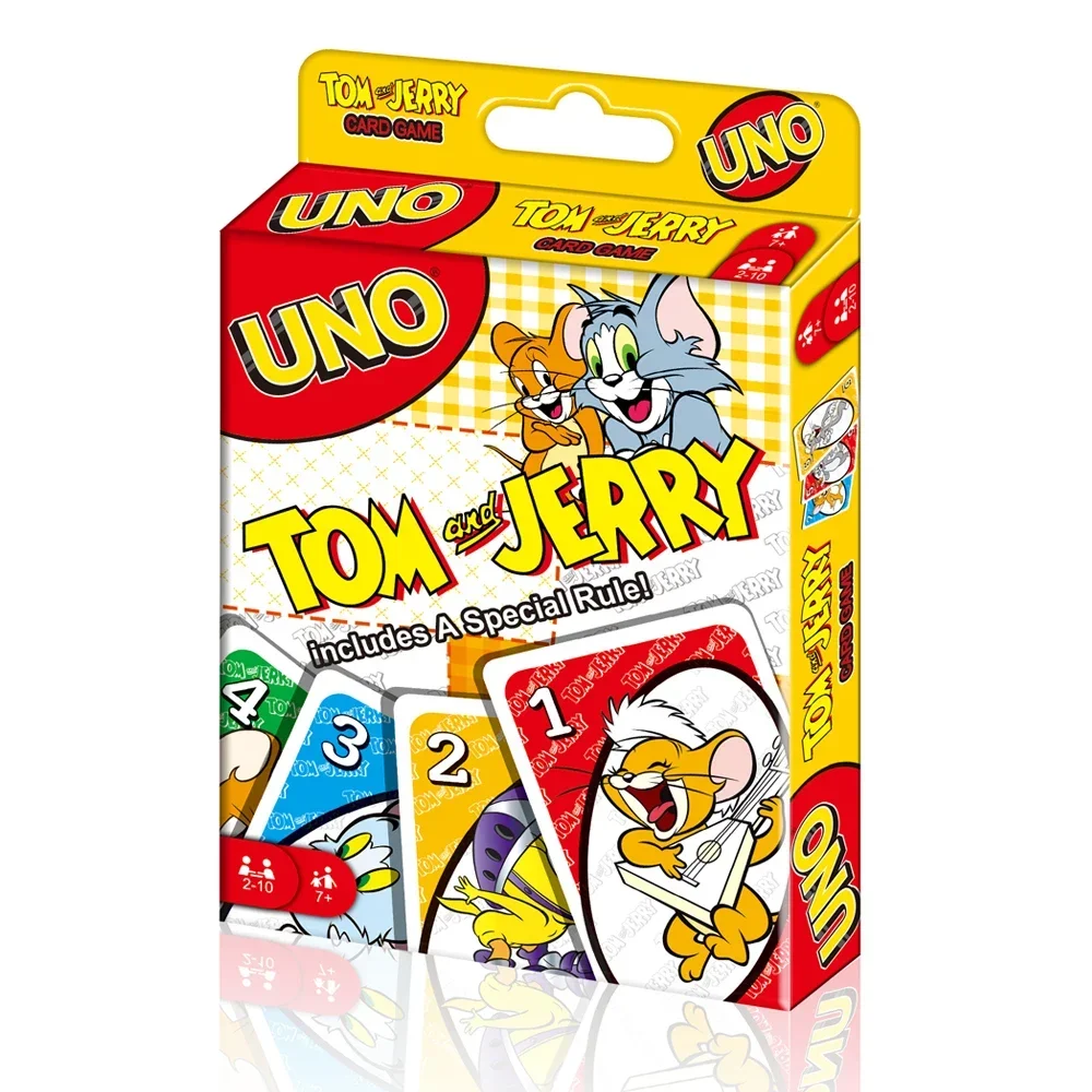 UNO Tom and Jerry Card Game for Kids, Adults & Family Game Night | for 2-10 Players