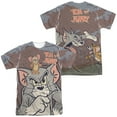 thumbnail image 1 of Tom and Jerry Up to No Good Unisex Adult Sublimated Costume T Shirt (Front/Back), Large Multicolor, 1 of 2