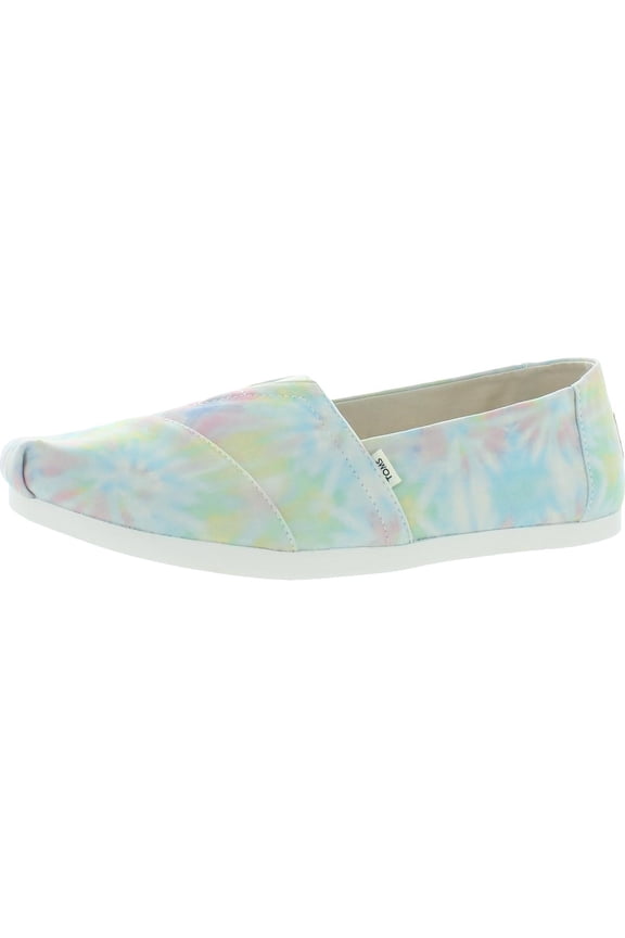 Womens Alpargata Tie Dye Slip On  Flats Casual Shoes